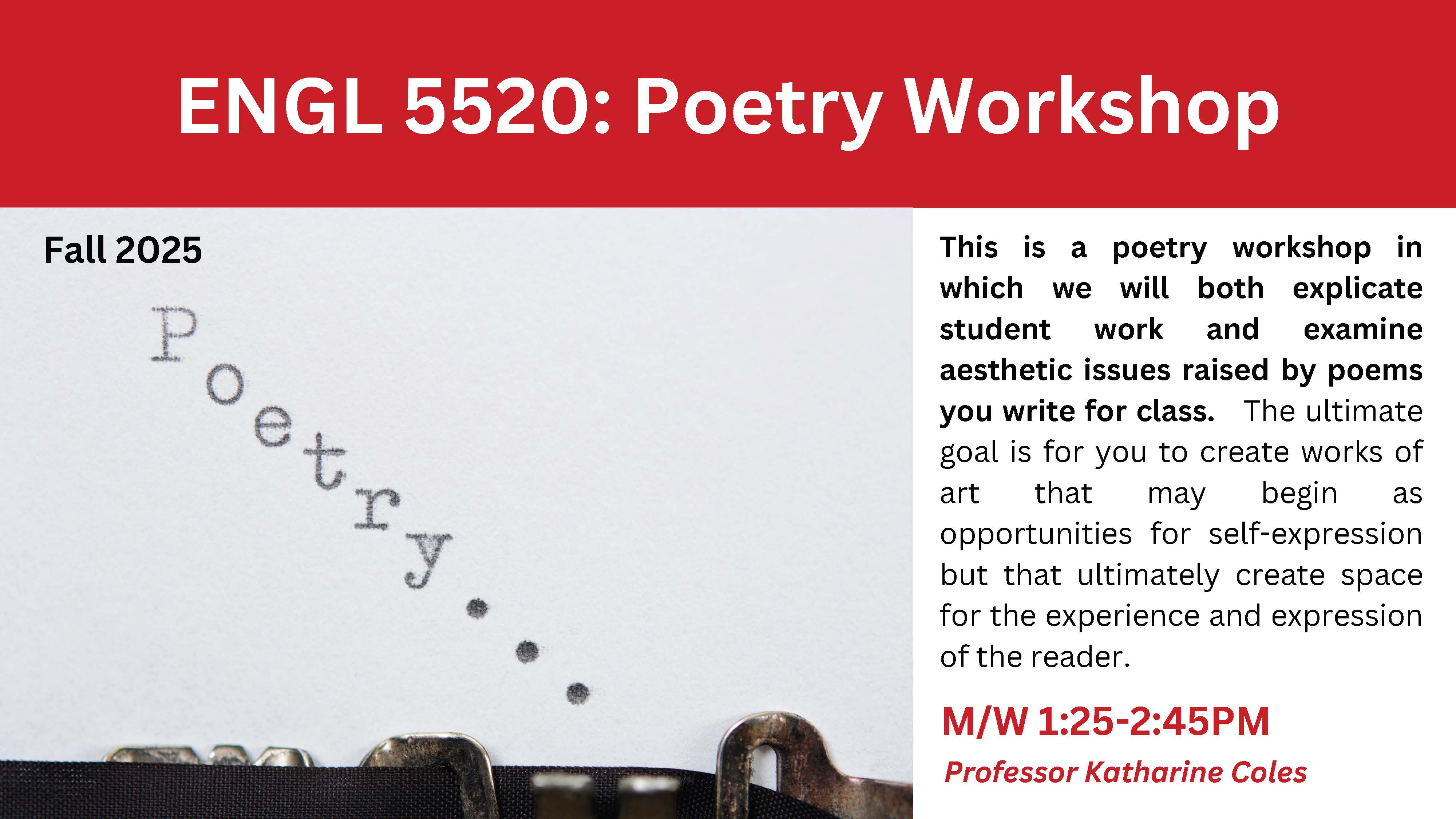 ENGL 5520 description